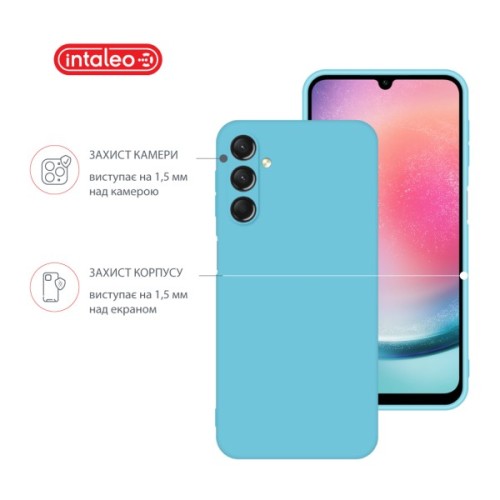 Чохол до мобільного телефона Intaleo Silicone Samsung Galaxy A24 Light Blue (1283126600050)