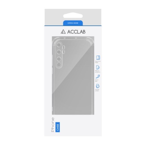 Чохол до мобільного телефона ACCLAB ShockProof Xiaomi Mi Note 10 Lite Transparent (1283126554063)