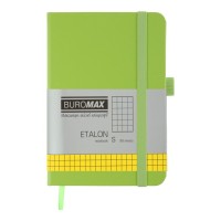 Книга записна Buromax ETALON 95х140, 96 аркушів клітинка салатовий (BM.296160-15)