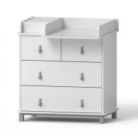 Комод-пеленатор Angelo Glori з органайзером (ручки сірі) 90х51х90 (30001)