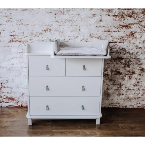 Комод-пеленатор Angelo Glori з органайзером (ручки сірі) 90х51х90 (30001)