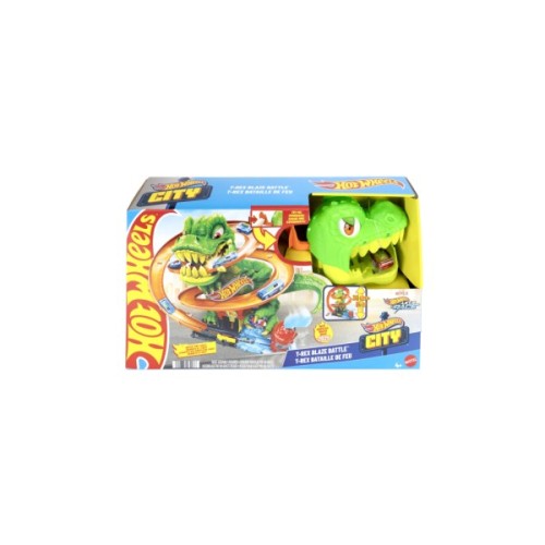 Автотрек Hot Wheels City Атака вогняного Ті-Рекса (JBM73)