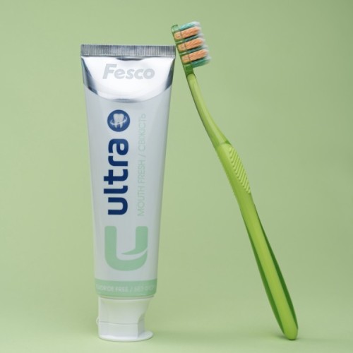 Зубна щітка Fesco Ultra Multi Brush Soft Салатова (4820204702113)