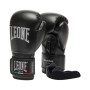 Боксерські рукавички Leone GN383 Thunder Black 12 унцій (капу в комплекті) (GN383_Black_12oz)