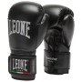 Боксерські рукавички Leone GN383 Thunder Black 12 унцій (капу в комплекті) (GN383_Black_12oz)