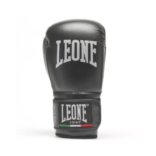 Боксерські рукавички Leone GN383 Thunder Black 12 унцій (капу в комплекті) (GN383_Black_12oz)