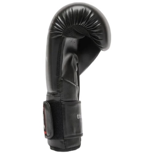 Боксерські рукавички Leone GN383 Thunder Black 12 унцій (капу в комплекті) (GN383_Black_12oz)