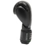 Боксерські рукавички Leone GN383 Thunder Black 12 унцій (капу в комплекті) (GN383_Black_12oz)