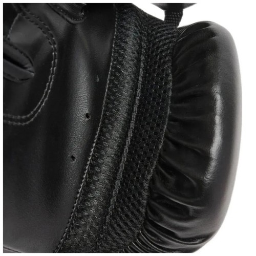 Боксерські рукавички Leone GN383 Thunder Black 12 унцій (капу в комплекті) (GN383_Black_12oz)