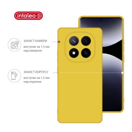 Чохол до мобільного телефона Intaleo Silicone Xiaomi Redmi Note 14 Pro Plus Yellow (1283126617225)