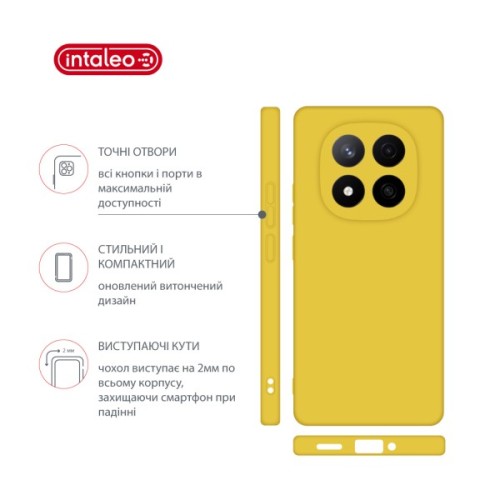 Чохол до мобільного телефона Intaleo Silicone Xiaomi Redmi Note 14 Pro Plus Yellow (1283126617225)