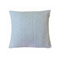 Наволочка Прованс декоративна в'язана Ажурна сiра 45х45 (012509)