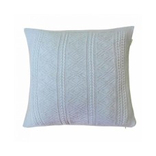 Наволочка Прованс декоративна в'язана Ажурна сiра 45х45 (012509)