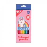 Олівці кольорові Yes 12 кол Line Friends рожевий (290718)