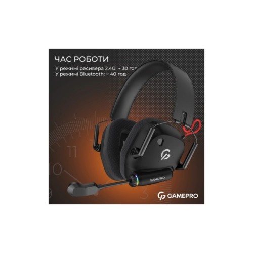 Навушники GamePro Genesis Mercury Pro 3-Mode Black (HSW120B)