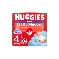 Підгузки Huggies Little Movers/Pants 4 M-Pack 9-14 кг для хлопчиків 104 шт (5029054568088)
