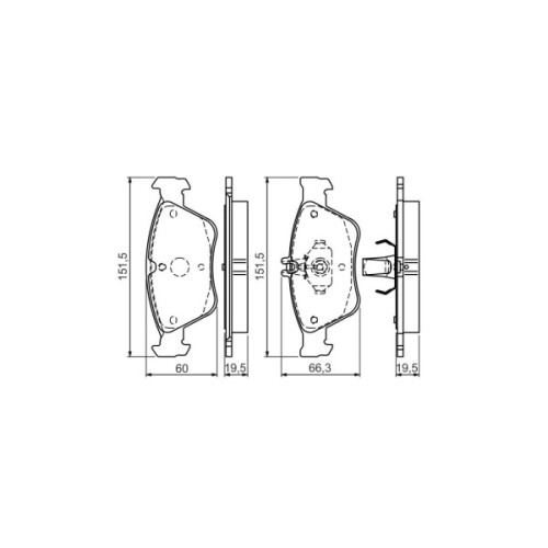 Гальмівні колодки Bosch 0 986 494 002