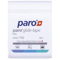 Зубна нитка Paro Swiss glide-tape стрічка тефлонова 20 м (7610458017623)
