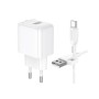 Зарядний пристрій BOROFONE 1xUSB QC3.0 18W + cable UAB-A to USB-C BAS42A white (6941991113802)