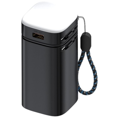 Батарея універсальна Atria 20000mAh, PD/22.5W, QC/3.0, Built-in flashlight, Black (WPD-69B)