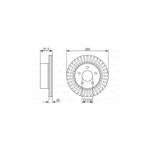 Гальмівний диск Bosch 0 986 479 386