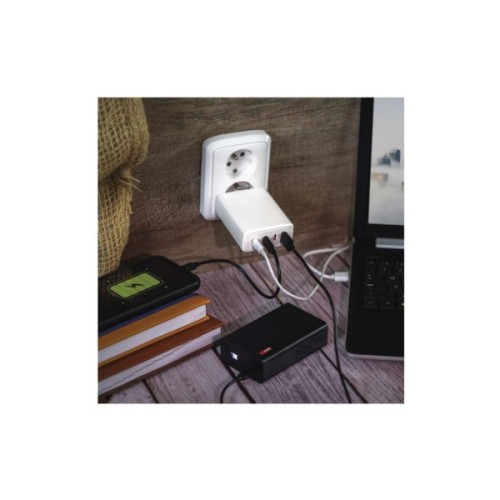 Зарядний пристрій EMOS V06G120 1xUSB-A + 3xUSB-C PD120W GaN (V06G120)