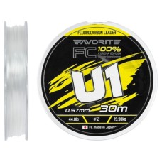 Флюорокарбон Favorite U1 FC 30m 12/0.57mm 44.0lb/19.98kg (1693.12.22)