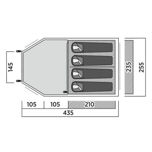 Намет Easy Camp Hidra 4 (120490) (931552)