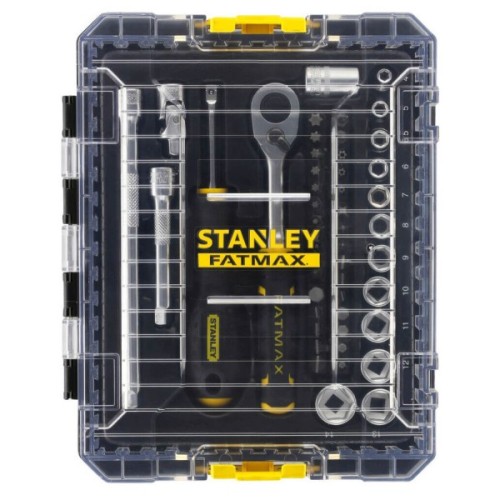 Набір інструментів Stanley FatMax Maxi Drive торцевих 1/4", шестигранний, 48 шт., кейс (FMMT98101-0)