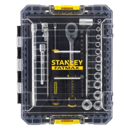 Набір інструментів Stanley FatMax Maxi Drive торцевих 1/4", шестигранний, 48 шт., кейс (FMMT98101-0)