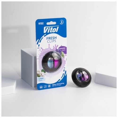 Ароматизатор для автомобіля VITOL Fresh Clips Linen +Lavender (VFC02)