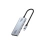 Концентратор Gembird USB-C 4-in-1 4xUSB-C 3.2 silver (UHB-CM-U310-C4-01)