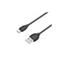 Дата кабель USB 2.0 AM to Micro 5P 1.0m 2.4A black BOROFONE (6931474701770)