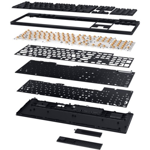 Клавіатура Razer BlackWidow V4 Low-Profile Wireless/Bluetooth/USB Yellow switch UA Black (RZ03-05271500-R3M1)