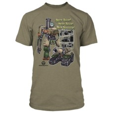 Футболка Jinx Overwatch - Roll Out Premium Tee Olive Heather, L (JINX-8157 OLL)