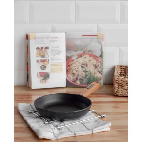 Сковорода Brizoll Optima чавунна з ручкою 200х35 мм (O2035-P)