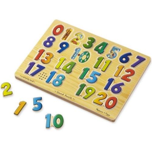 Розвиваюча іграшка Melissa&Doug Звуковий пазл Цифри (MD339)