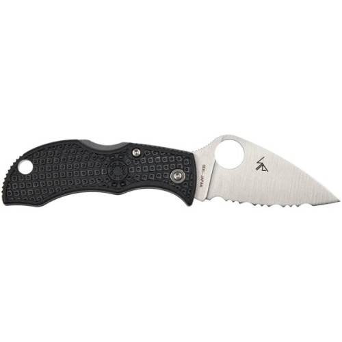 Ніж Spyderco Manbug Lightweight Leaf Serrated Black (MBKLFS)