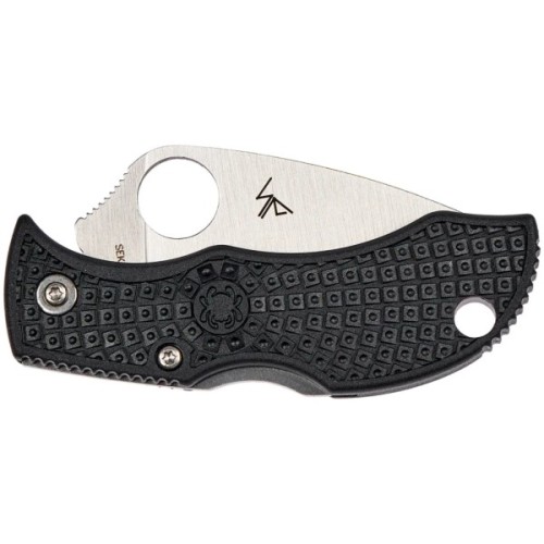Ніж Spyderco Manbug Lightweight Leaf Serrated Black (MBKLFS)