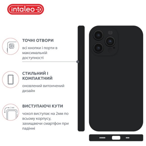 Чохол до мобільного телефона Intaleo SoftShell Apple iPhone 14 Pro Black (1283126554223)