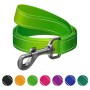 Повідець для собак WAUDOG Nylon Mono світловідбивний, S, Ш 15 мм, Д 300 см, салатовий (46435)