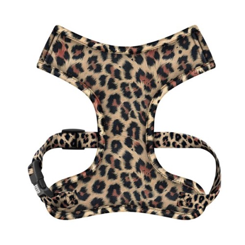Шлея для собак WAUDOG Mesh дихаюча з QR адресником "Леопард" L (235-4066)