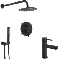 Душовий гарнітур Kroner Edelstahl Klassisch-SCH082 + змішувач Edelstahl Klassisch-SCH010 (CVS30163)