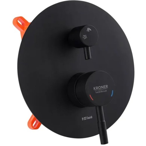 Душовий гарнітур Kroner Edelstahl Klassisch-SCH082 + змішувач Edelstahl Klassisch-SCH010 (CVS30163)