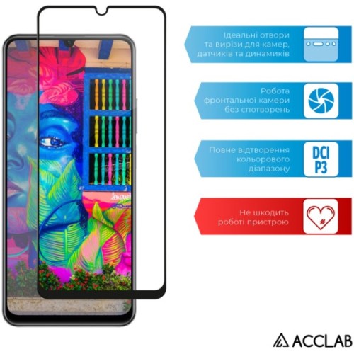 Скло захисне ACCLAB Full Glue Realme C53 Black (1283126577802)