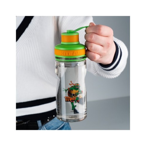 Поїльник-непроливайка Kite Ninja Turtles 500 мл, сіра (NT25-397)