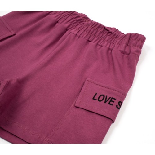 Набір дитячого одягу Smile із шортами (7012-128G-lilac)