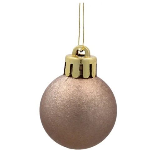 Ялинкова іграшка Chomik пластикові кульки, 16шт, 3 см, шампань (5900779893955_2)