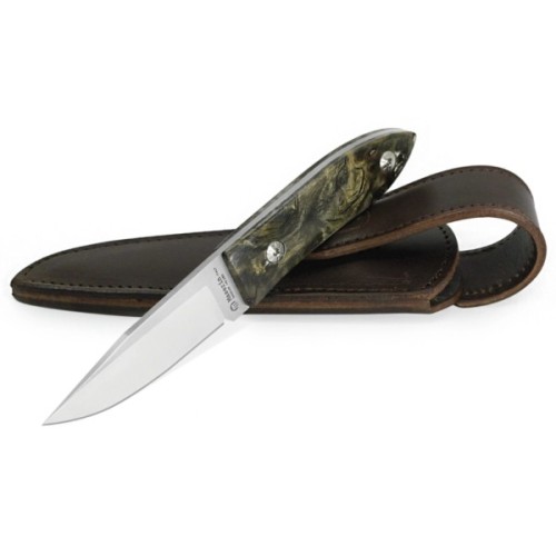 Ніж Maserin AM-22, 14C28N, блакитний буковий кап (923/RB)