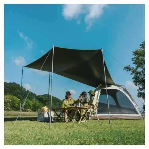 Намет Naturehike чотиримісний із тентом автоматичний Ango CNK2550WS010, сірий (6975641888123)